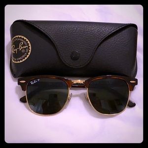 Ray-Ban Polarized Clubmaster Classic - Tortoise
